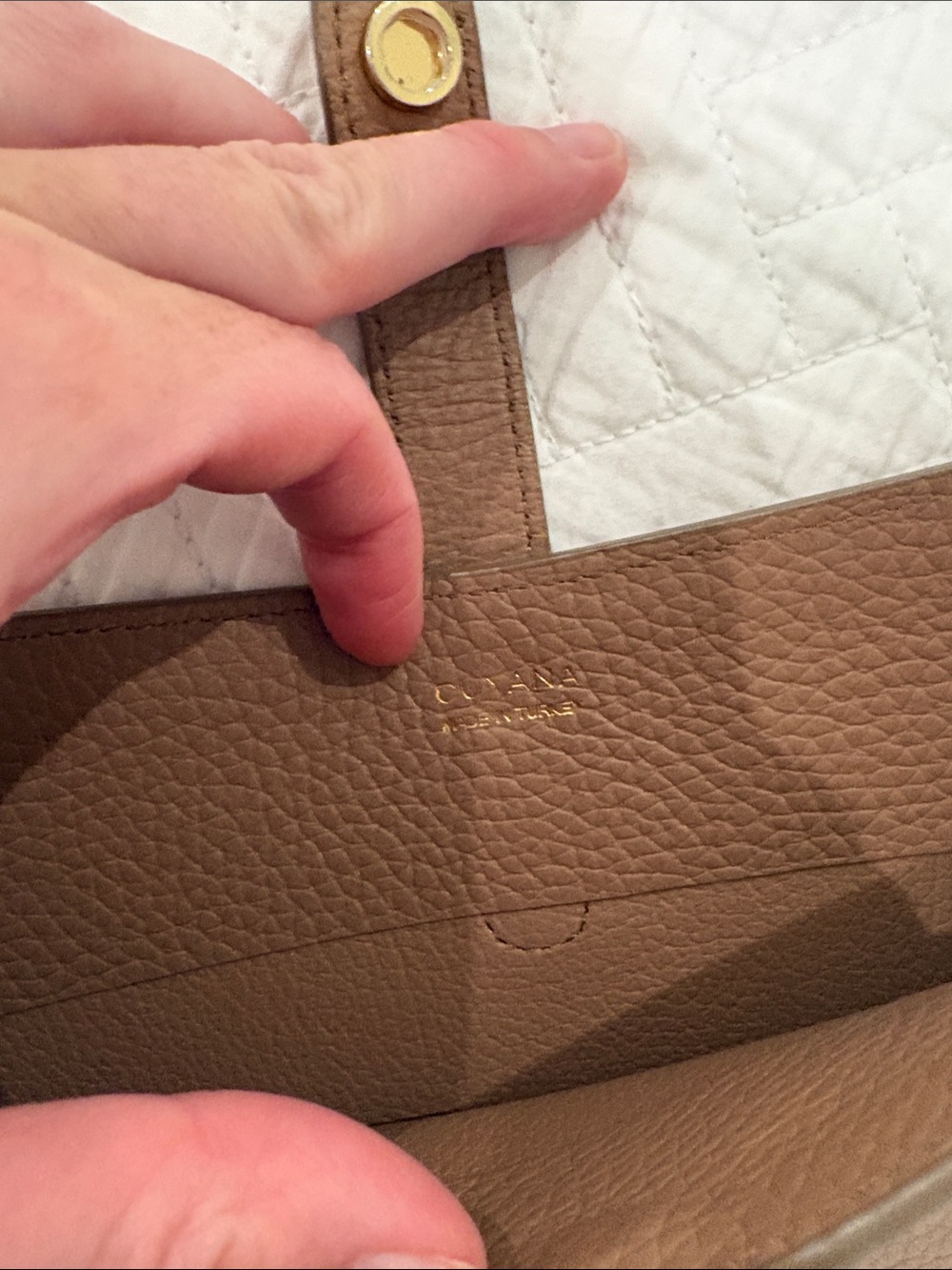 Cuyana Systems Laptop Sleeve in Cappuccino - 13 inch - Picture 2 of 6